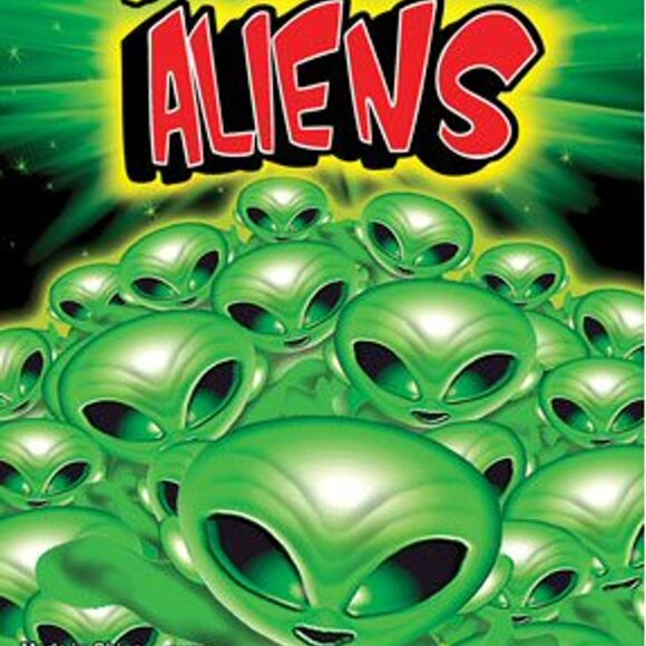 Glow in The Dark Alien Figurines Pack of 50 Party Favors - Picture 1 of 3
